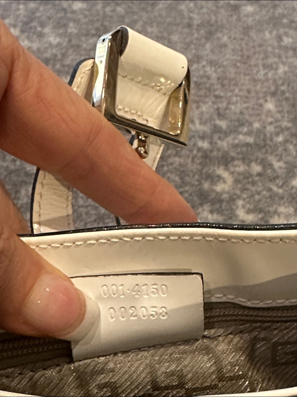 GUCCI JACKIE WHITE BAG - Picture 7 of 10